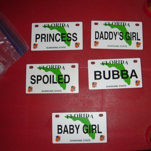 new kids license plates $5 each
